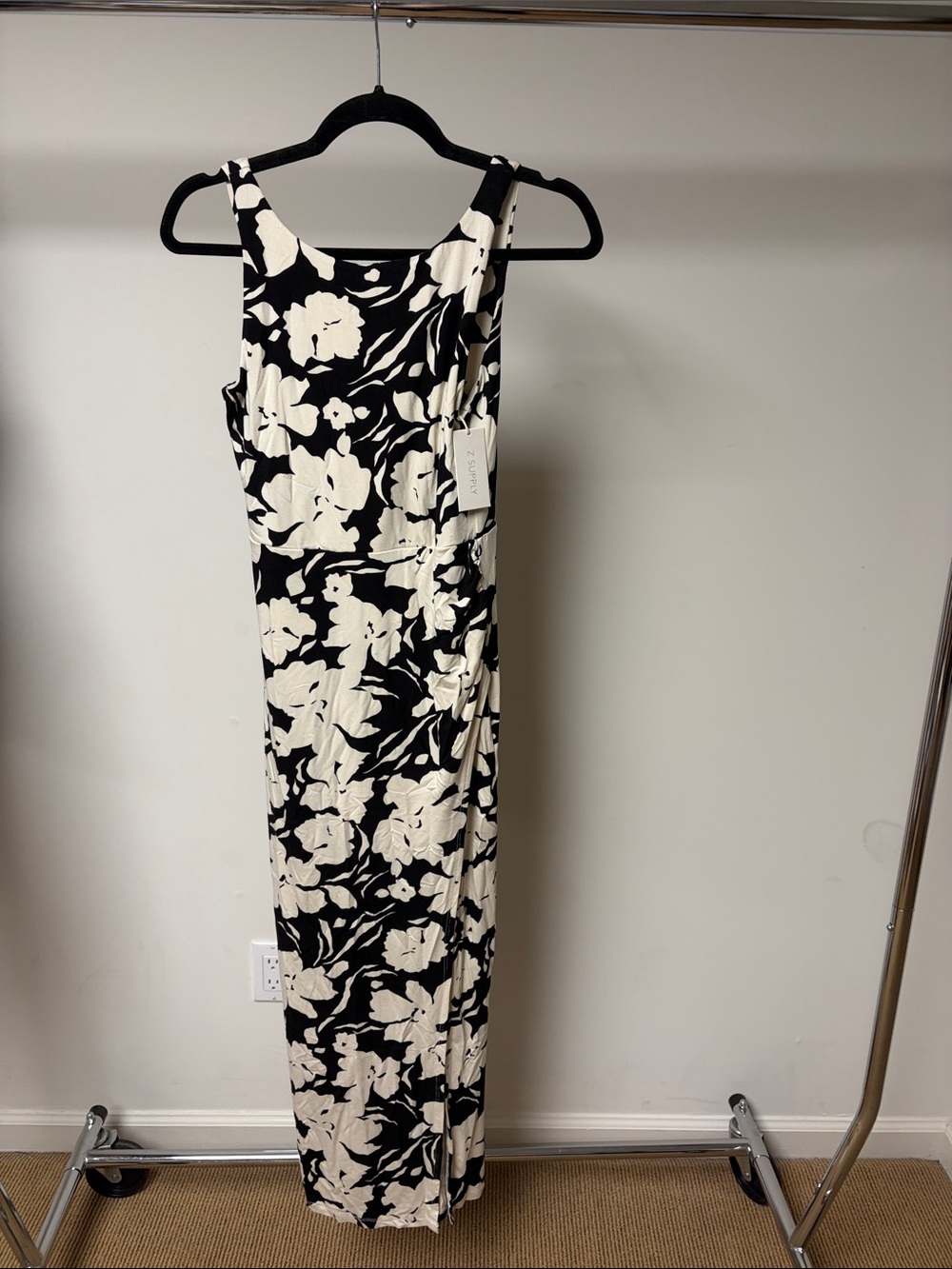 Z supply valencia la plage midi dress black